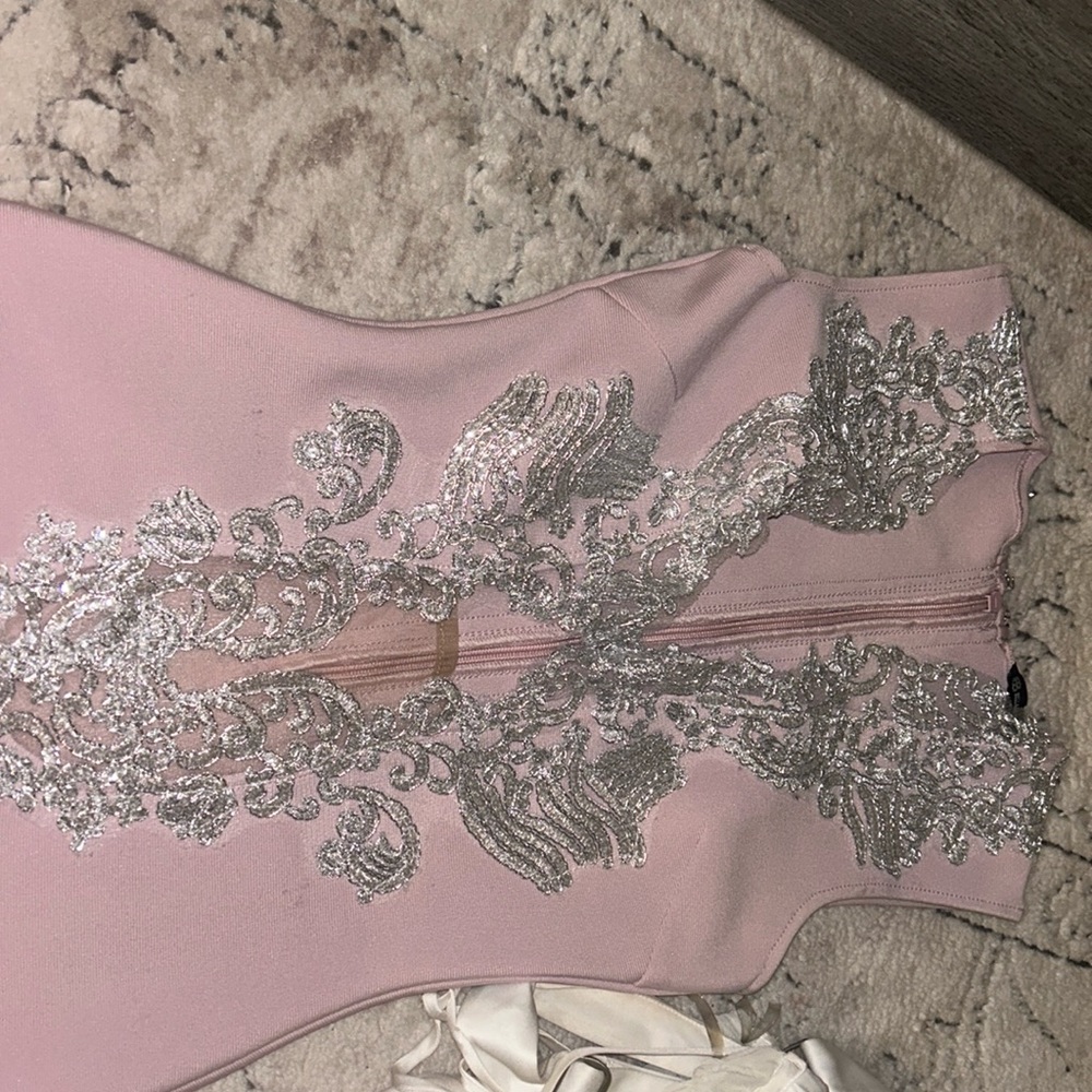 Bella Barnett pink bandage dress